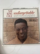 Nat King Cole Unforgettable LP Vinyl Capitol DT-357 STARLINE SERIES 