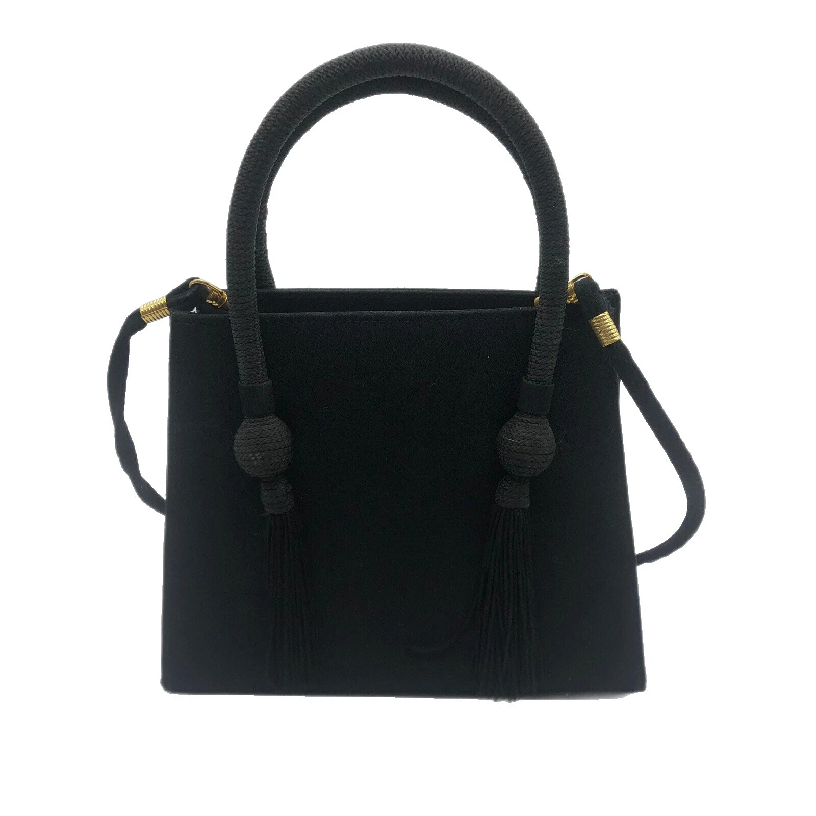 Bolsas vintage negro de poliéster, Bolsos y estuches