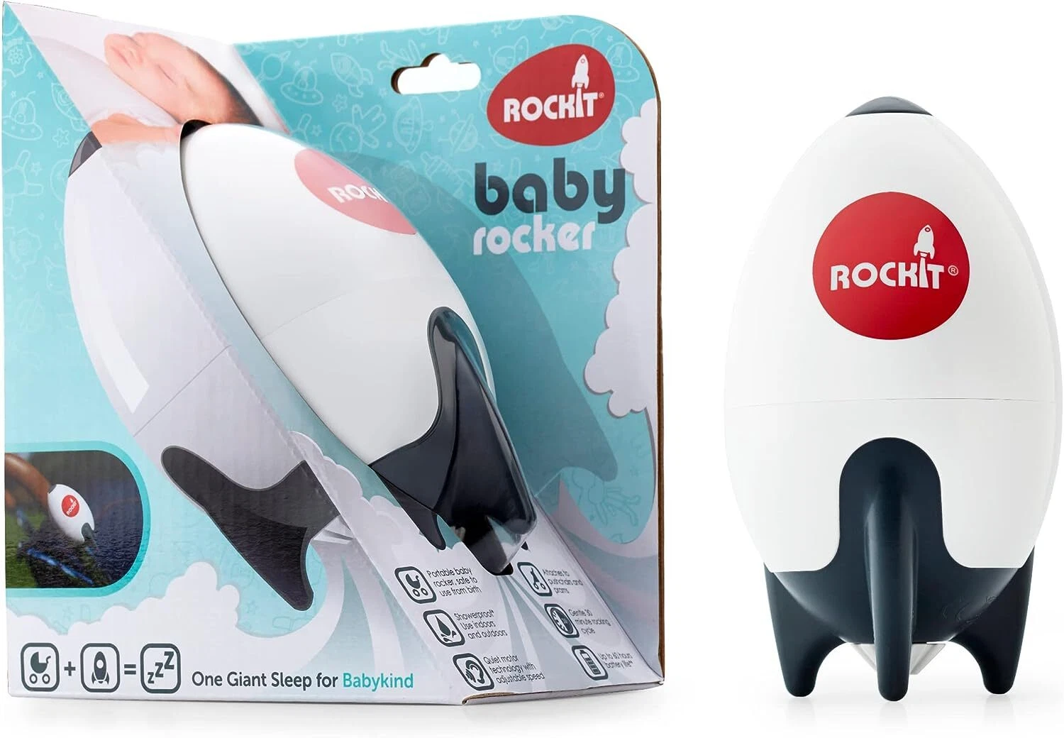 Rockit portable baby rocker. Fits any stroller, pram, pushchair or buggy. Origin