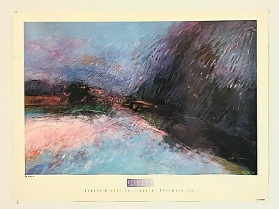 Art Poster 'Sunset' by Gary Collins Utah Arts Gallery California 1987 Art Beats