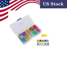 Mini Fuse Kit (120pcs) – Blade Style w/Puller for Auto & Motorcycle