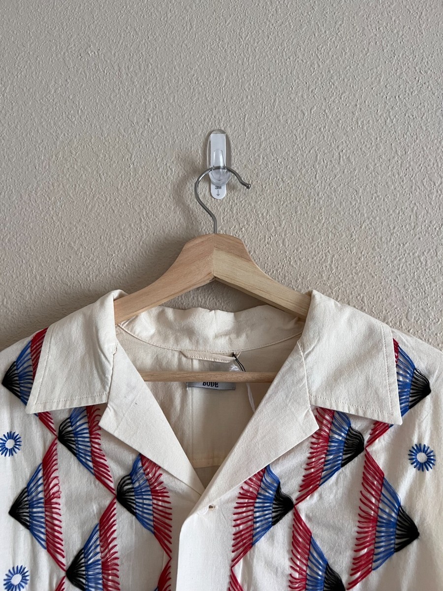 Bode Embroidered Peak Long Sleeve Shirt - Size L/XL - Brand New 