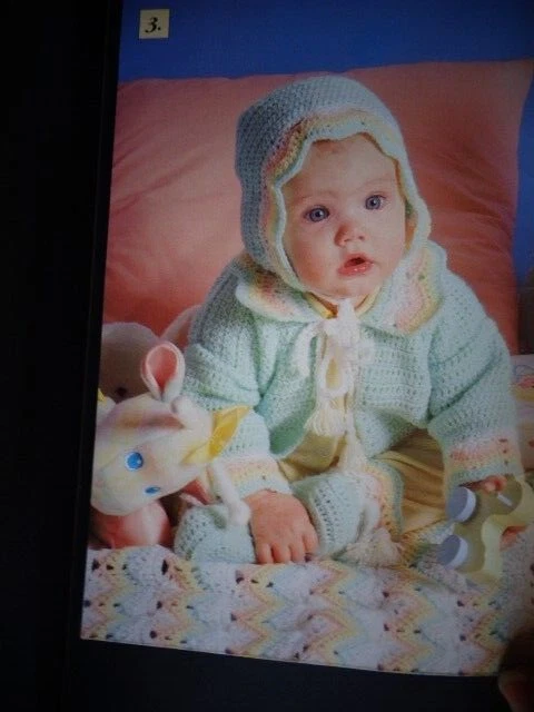 Red Heart Fairytale Crochet Book 336 Baby Patterns 1989      S2 - Image 4 of 4