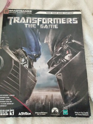 Transformers The Game Official Brady Strategy Guide Xbox 360 Wii Ps3 Ps2 DS 