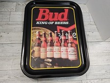 Vintage 1996 Budweiser Bottle Metal Graphic S...
