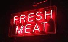 Fresh Meat Beef Pork Market Open Acrylic 20"x16" Neon Sign Light Lamp Business