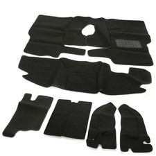 New 6 Piece Full Set Carpet Kit Floor Mat Black For Tj Jeep Wrangler 1997-2006