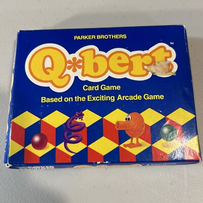 Qbert Card Game (Parker Brothers, 1983) Complete - Based on the Arcade Game