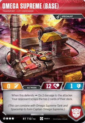 Transformers TCG: Omega Supreme (Base) // Transport City Defender [Mint/NM] from