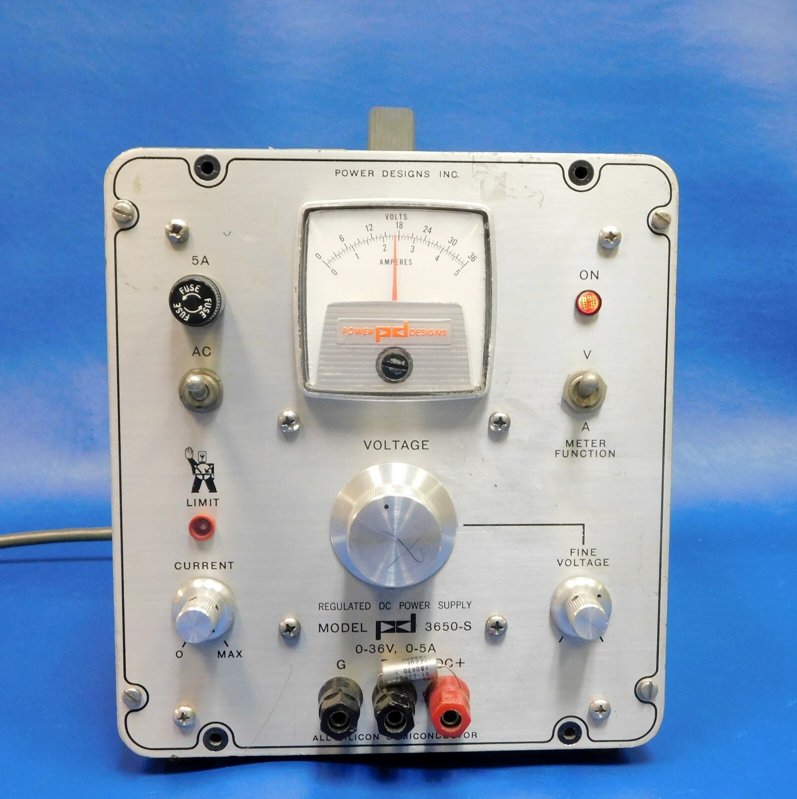 Power Designs Model 3650S DC Power Supply Untested eBay