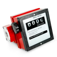 EASYBERG 1 1/2" (1.5 Inch) Aluminum Mechanical Fuel Flow Meter, FM-40 Series 4-5