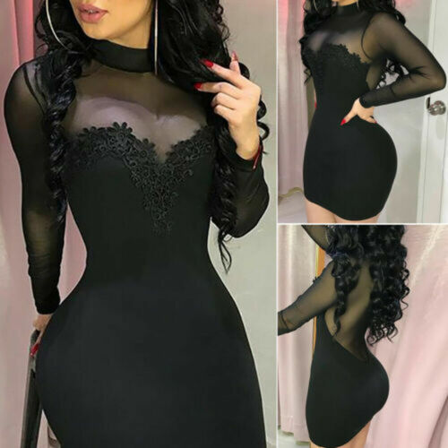 Vestidos De Fiesta Cortos De Moda Vestido De Mujer Casual Elegante Noche  50% OFf | eBay