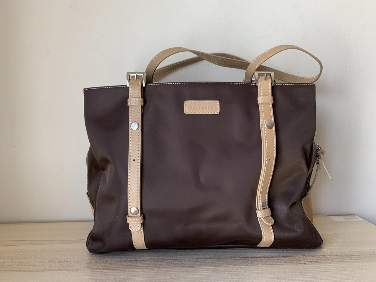 Tote Bag in Brown Nylon