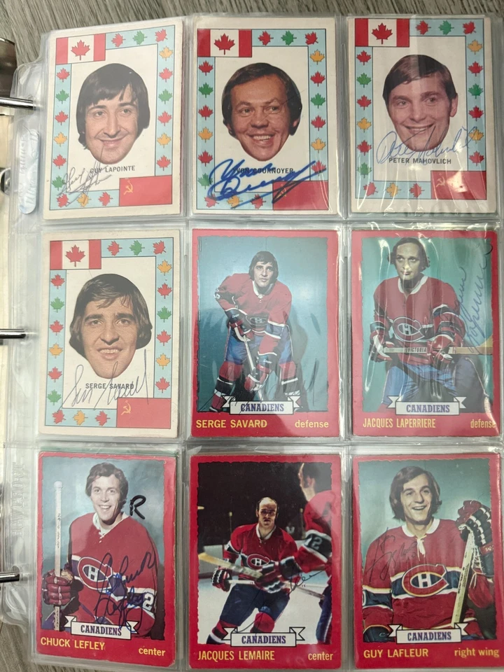 1970's OPC O-PEE-CHEE Topps Montreal Canadiens Signed Hockey Cards - Image 3 of 4