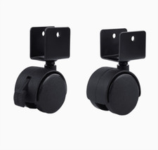 4Pcs 1.5" 2" Baby Crib Bed Castors U Base Splint Wheel Caster furniture Castors