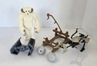 T-378 VINTAGE 80'S KENNER STAR WARS LOT - DIECAST VADER TIE WAMPA SPEEDER BIKE