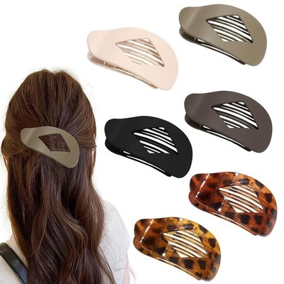 6 Stück Haarspange Flach, Flat Claw Clip, Haarklammern für Damen, Rutschfest
