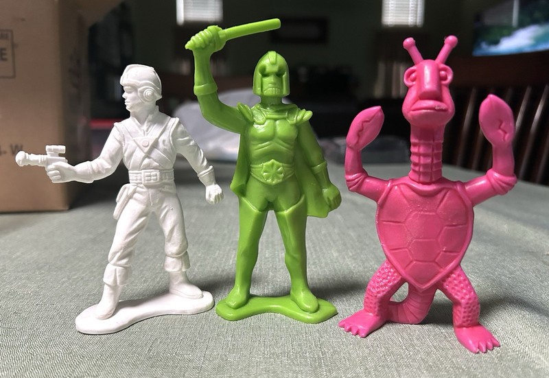 Vintage 1970’s Tim Mee Toys Galaxy Laser Team3 Figures 