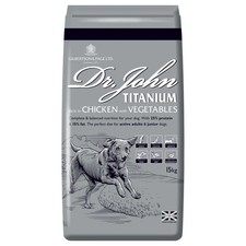 Dr John Titanium Adult Dry Dog Food (Chicken with Veg) - Bag Size : 15kg 2.89 per kilo