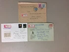 Three Germany registered covers:Single st 1.10 DM,1954 w/2X post horn st,fdc