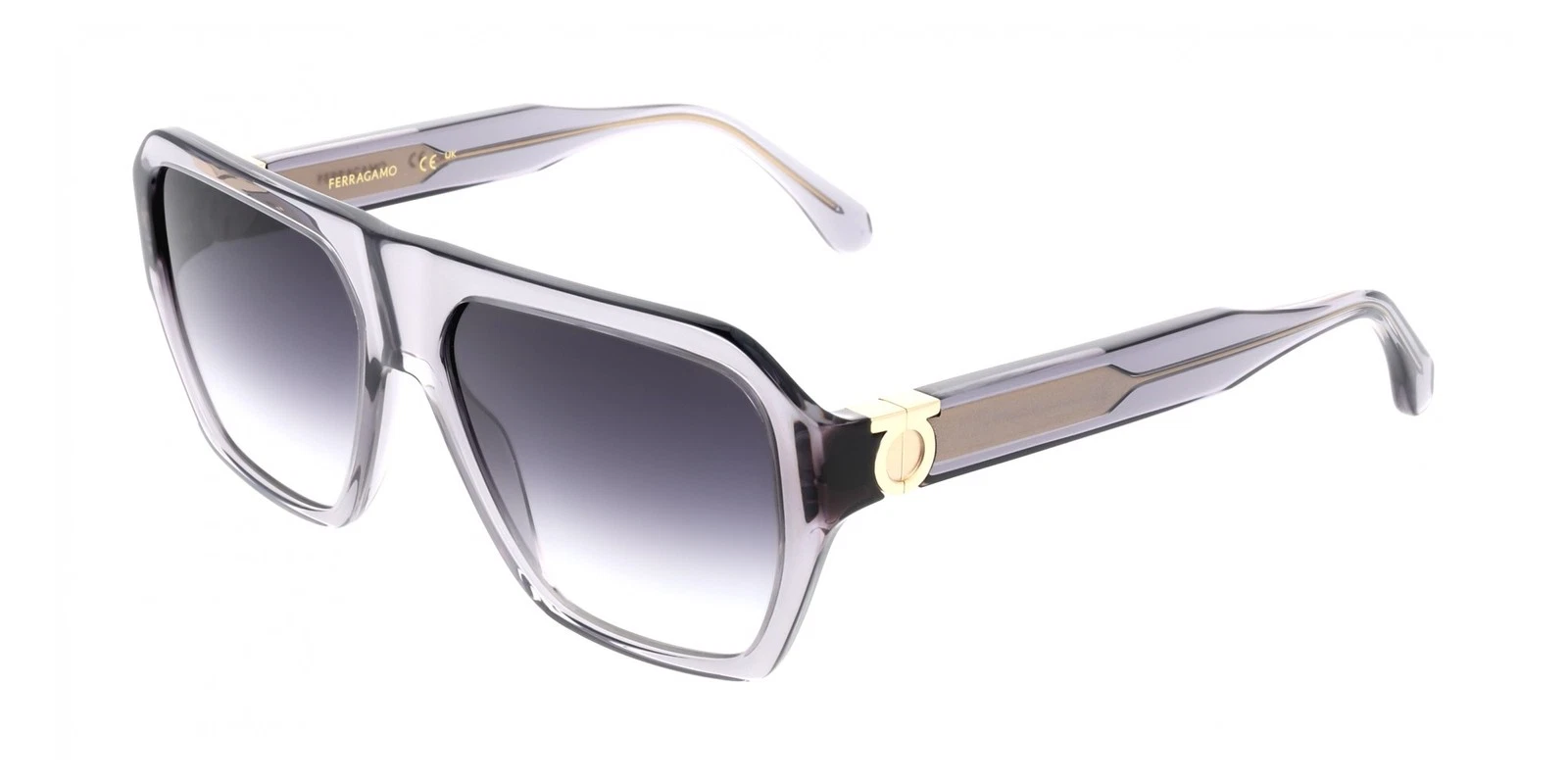 Ferragamo — Ferragamo SF2080SLBI Transparent grey 58/16/145 MAN Sunglasses