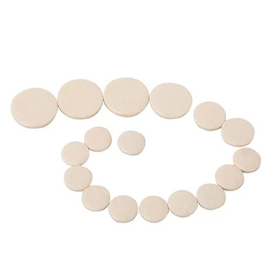 17pcs / Set Pads De Clarinette Basse De Rechange Pour Les Instruments à Vent