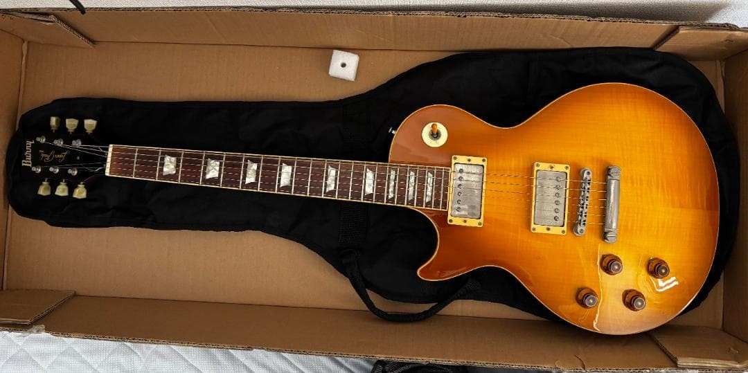 Burny RLG-70 90s Made in Japan Left-Handed VH-1 Figured Wood