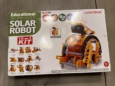 Lucky Doug Stem Solar Robot Kit 12-in-1 Educational Toy for Kids 8 . Box Damaged