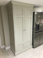 Larder Unit Freestanding Broom Cupboard Solid Wood Custom Made And Paint Cabinet