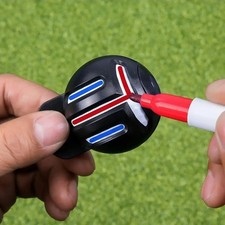 Golf Ball Liner Marker Pen Three Line Alignment Drawing Tool Kit UK