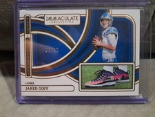 Jared Goff 2024 Immaculate Cleat Impressions /22 **CLEAN** Detroit Lions