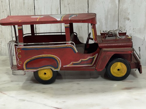 VTG Philippines Miniature Jeepney Metal Truck Bus Toy Collectors 12 in" length - Picture 7 of 20