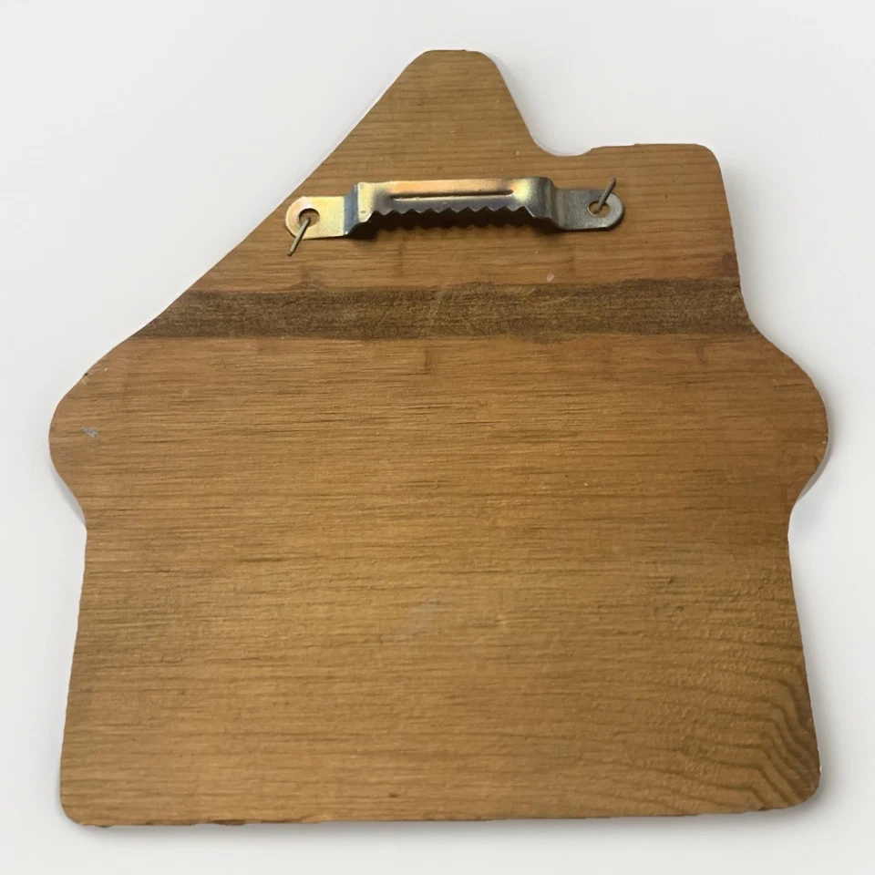 Винтажный 3-PC дерева стены декор дома сладкий дом дома синий цветы деревянный коттедж - Изображение 4 из 4