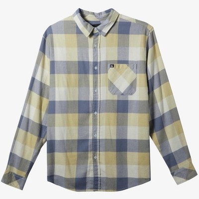 Quiksilver Herren Motherfly Flanell Hemd Langarm Knopfleiste Baumwollkragen