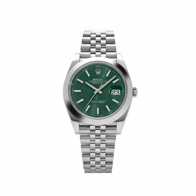 Rolex Datejust 41 126300 Stainless Steel Green Dial Jubilee (2026)