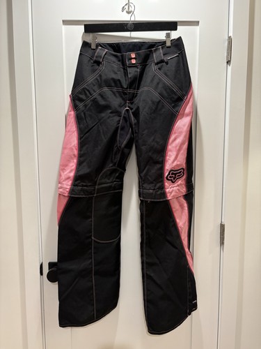 Fox Racing Switch Zip Off Pants Shorts Racing Dirtbike Black Pink