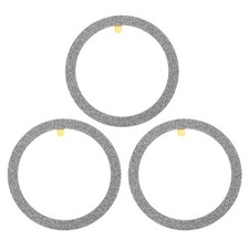 55x1mm ODxT Glitter Universal Wireless Metal Ring Sticker, 3 Pack, Dark Grey