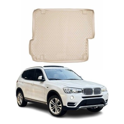 OMAC Cargo Mats Liner for BMW X3 F25 2011-2017 Rubber TPE Beige 1Pc