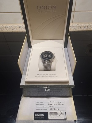 Union Noramis Chronograph mit Milanaisearmband