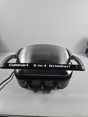 Cuisinart GR-4N 5-in-1 Grill Griddler Panini Maker Missing Waffle Plates