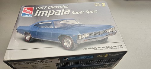AMT ERTL 1967 CHEVROLET IMPALA SUPER SPORT 1/25 MODEL KIT 8207 NEW OPEN BOX