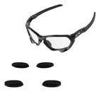 EYAR Black Replacement Nose Pads Pieces for-Oakley Plazma OO9019 Sunglasses