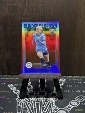 Laura Blindkilde Brown 2024-25 Topps Chrome UEFA RC Rose Gold Refractor /50