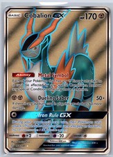Cobalion GX 168/181 Ultra Rare Team Up Pokemon Holo Near Mint on eBay