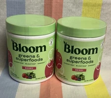 (2) Bloom Nutrition Greens & Superfoods Powder Berry (48 Servings, 9.26oz SALE!