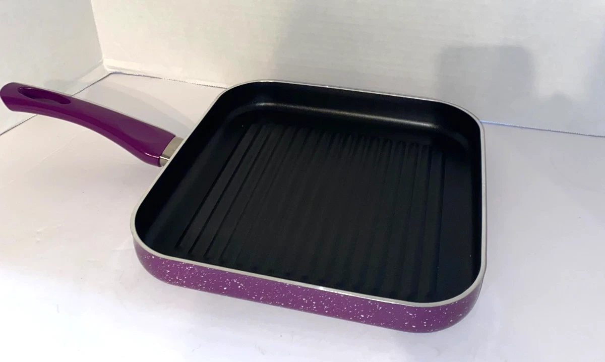 New Non-stick Metal Purple 10.5" Square Frying Pan Unbranded
Opens in a new window or tab