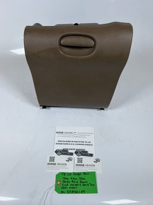 OEM 1998-2002 Dodge Ram 1500-3500 Dash Fold Down Cup Holder Dark