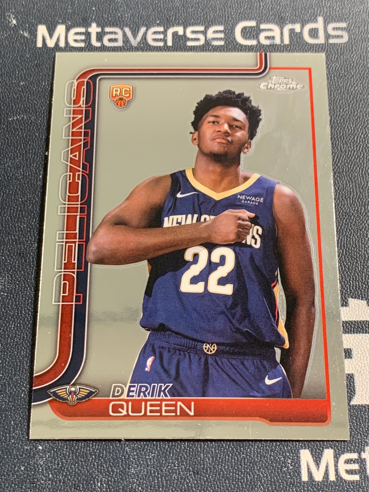 2025-26 Topps Chrome Derik Queen Rookie RC Base Image Variation SSP