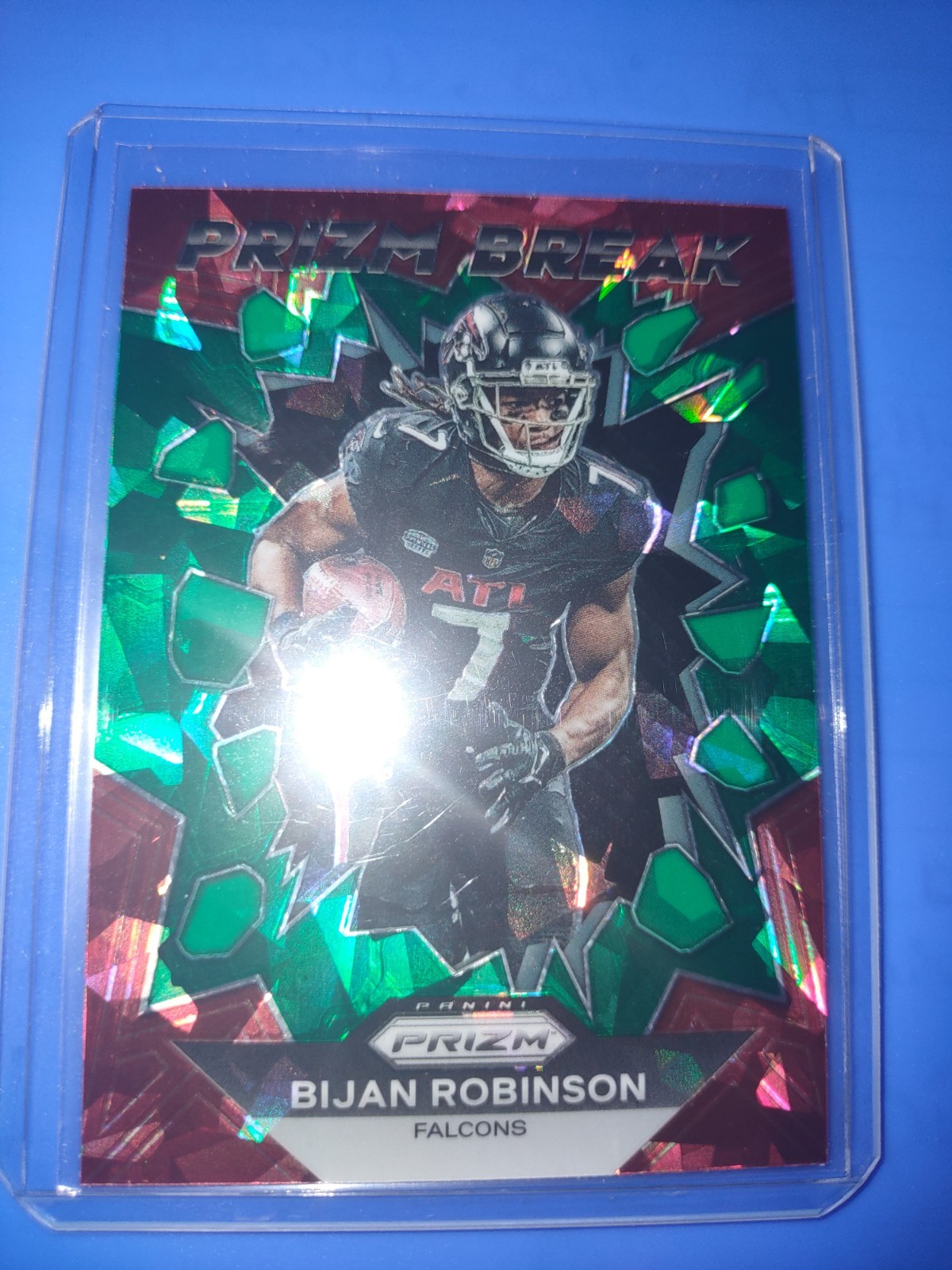 2023 Panini Prizm - Prizm Break Bijan Robinson #PB-8 Green Ice Prizm (RC)