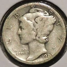 Silver Dime - Mercury - 1920-D [106]